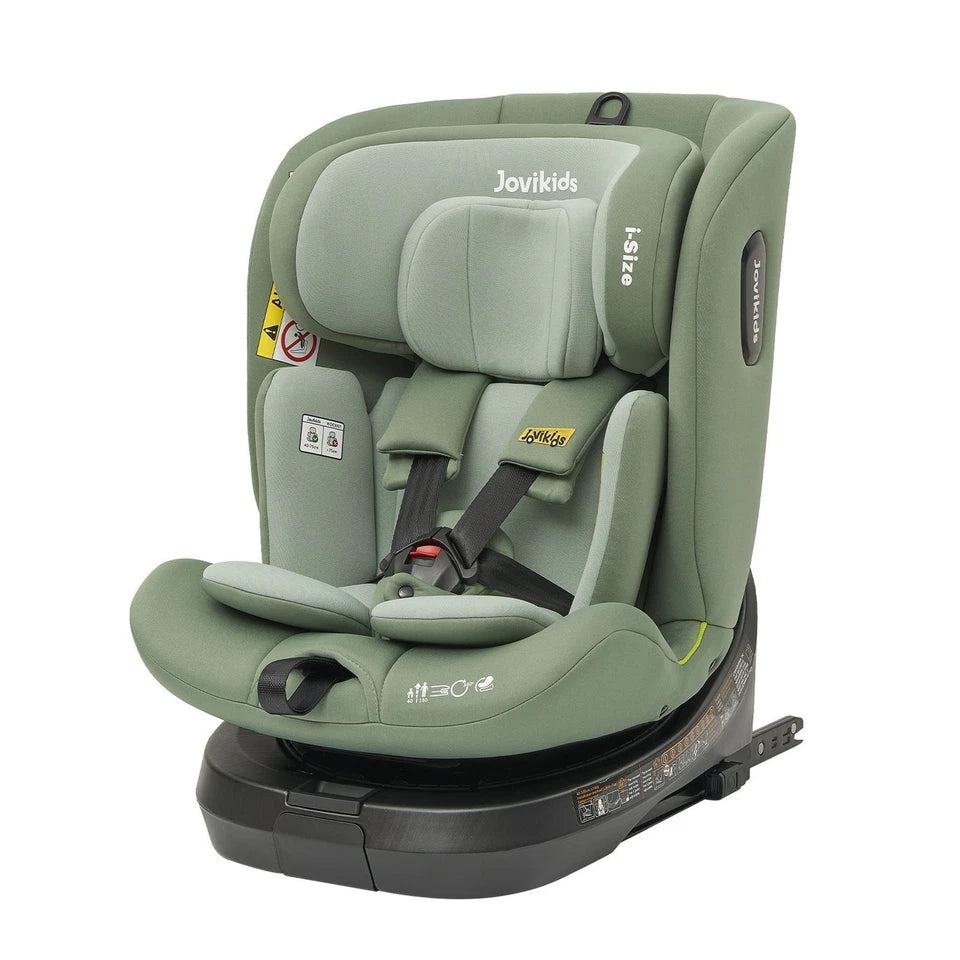 Autostoel - Isofix Autostoeltje - 15 maanden-12 jaar - Groen - Jovikids