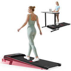 Loopband - Walking pad - Wandelband - 1-6 km/u - Zwart - HOMEFITNESSCODE