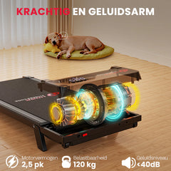 Loopband - Walking pad - Wandelband - 1-6 km/u - Zwart - HOMEFITNESSCODE